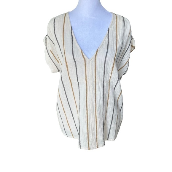 Madewell - NWT Lightspun Westing Shirt in Stripe Sz S - Picture 5 of 10